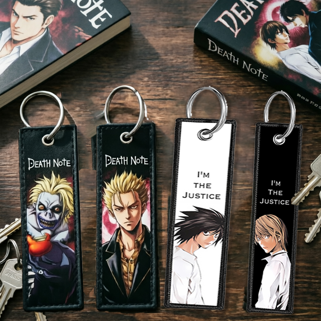 Carabiner Keychain - Death Note Ryuuku Ryuk Rem Embroidery