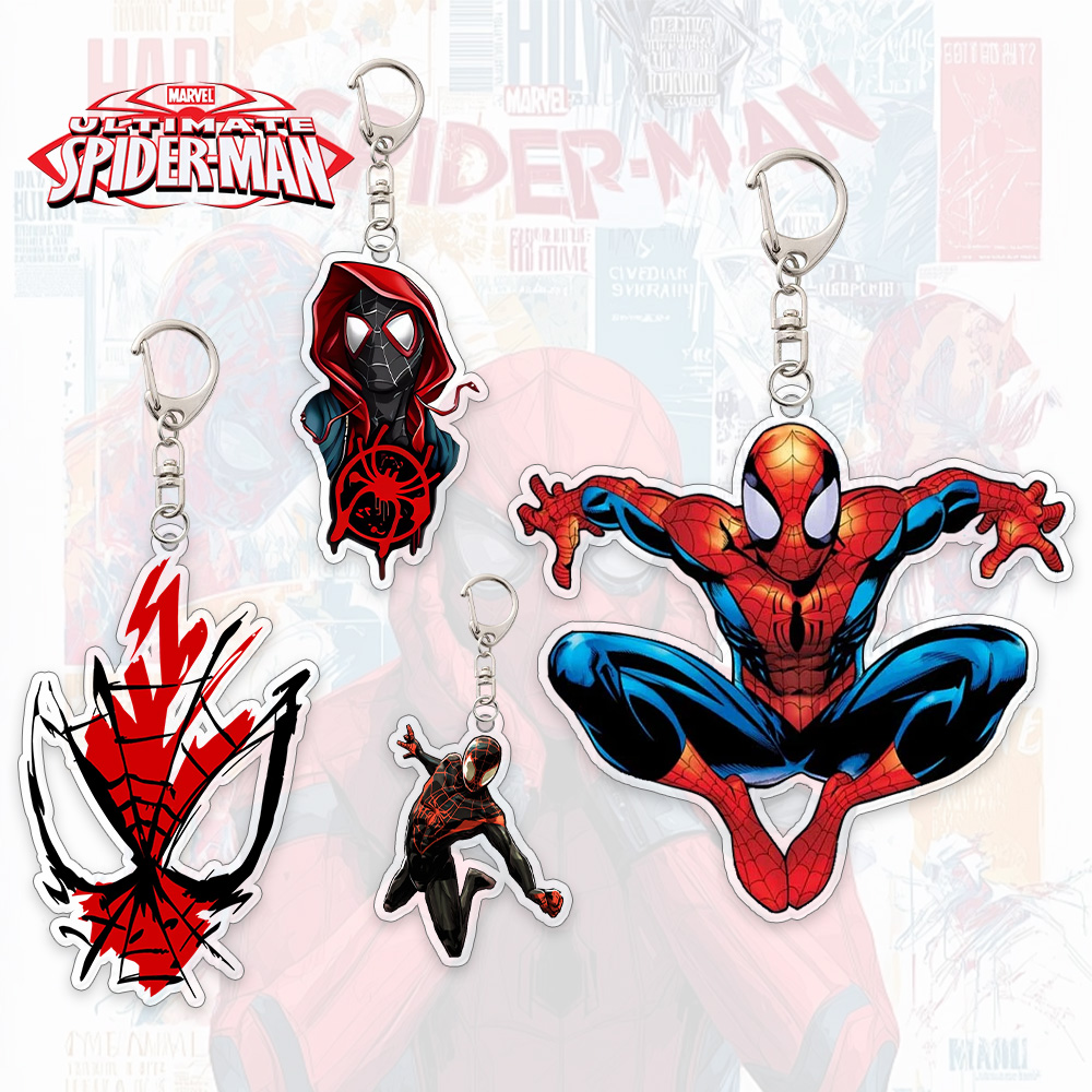Carabiner Keychain - Spider Man Acrylic Keychain Anime Peripherals
