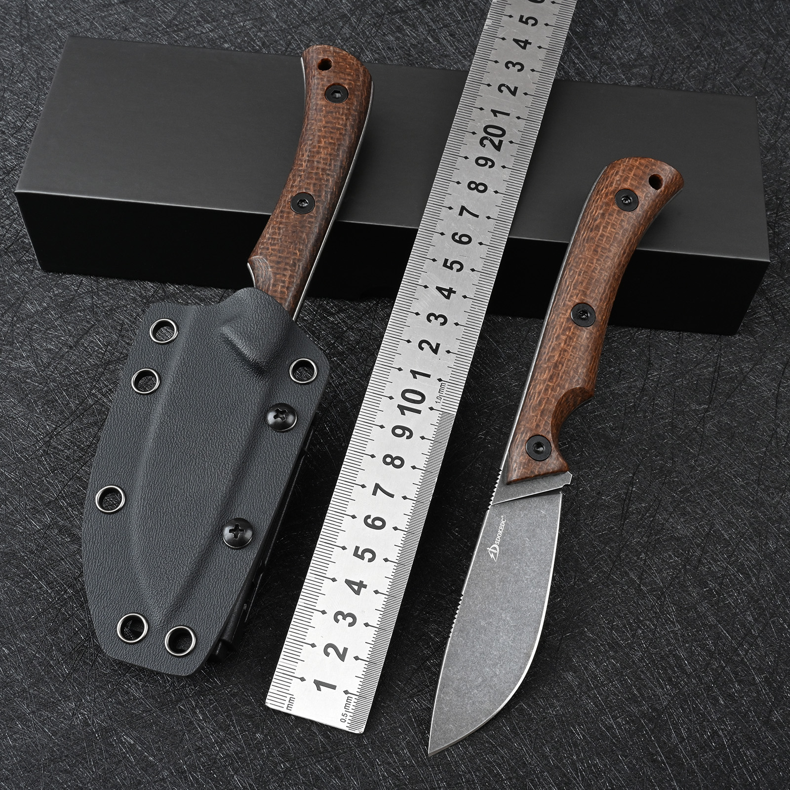 SDOKEDC DC53 Steel EDC Utility - مراجعة Edc Carry Fixed Blade Knife وسعره