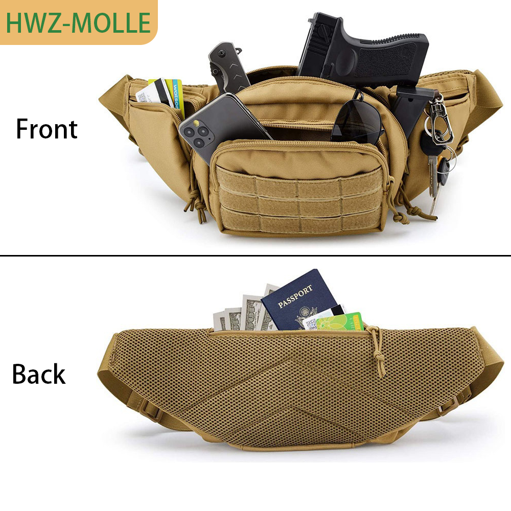 Tactical Molle Fanny Pack Wais - مراجعة Edc Carry Fanny Pack وسعره