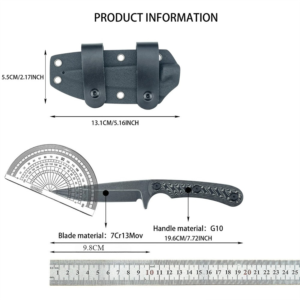 Full Tang Fixed Blade Knives 7 - مراجعة Edc Every Day Carry おもちゃ وسعره