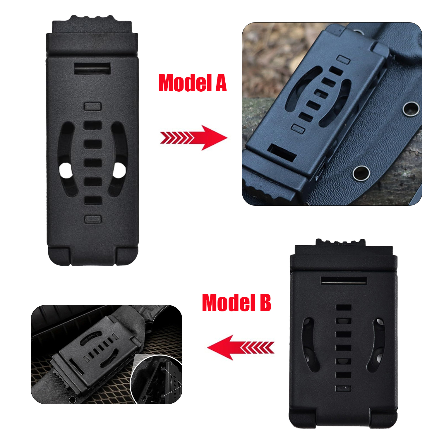 Tactical Knife Clip Holster -  - مراجعة Edc Carry Belt وسعره