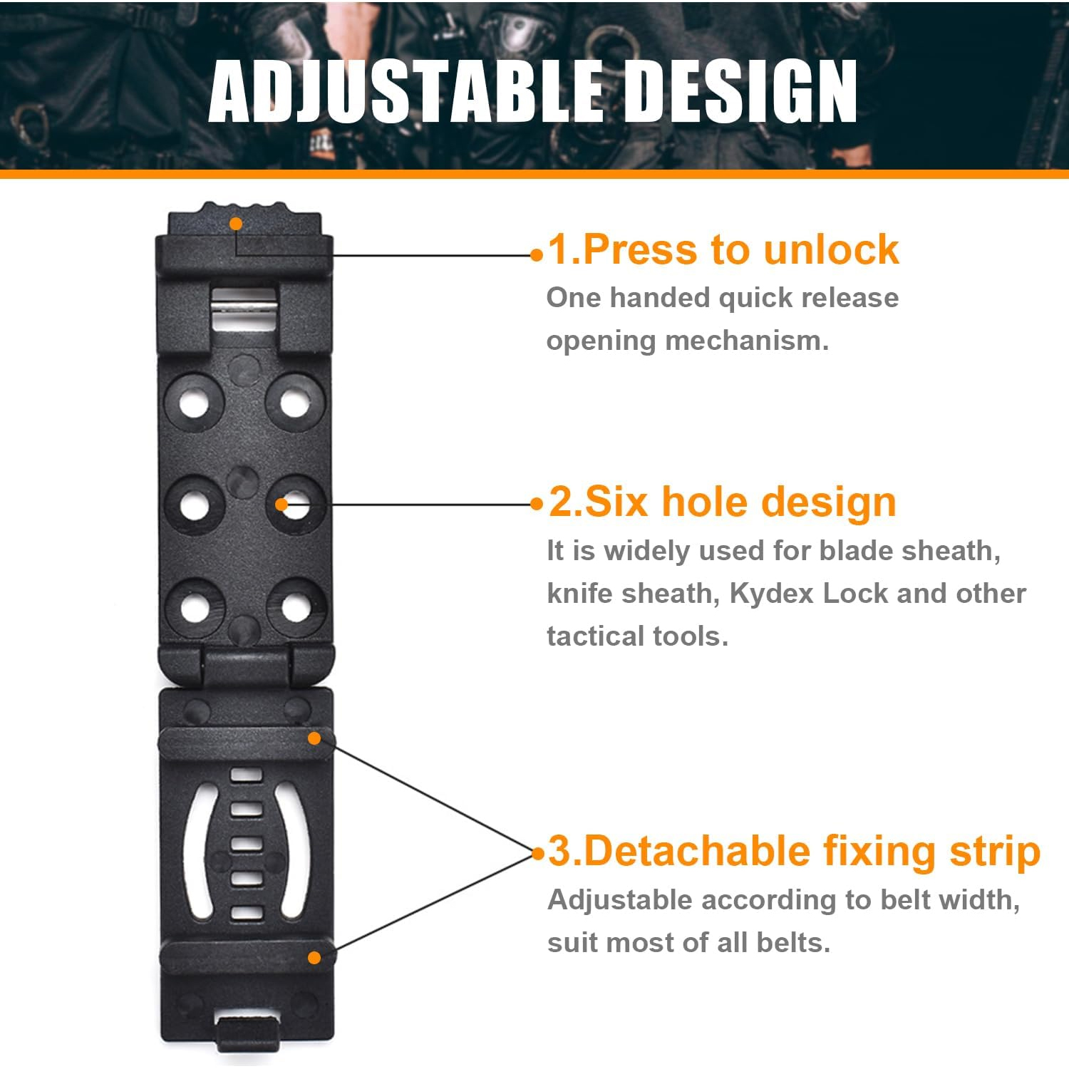 Tactical Knife Clip Holster -  - مراجعة Edc Carry Belt وسعره