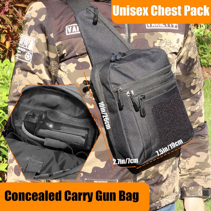 New Tactical Chest Bag Pistol  - مراجعة Edc Concealed Carry Holster وسعره