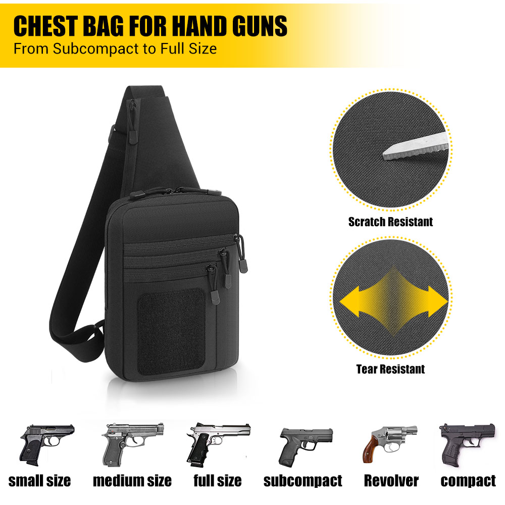 Tactical Pistol Gun Bag Concea - مراجعة Edc Concealed Carry Holster وسعره