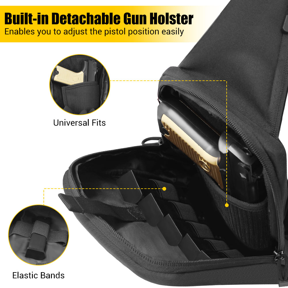 Tactical Pistol Gun Bag Concea - مراجعة Edc Concealed Carry Holster وسعره