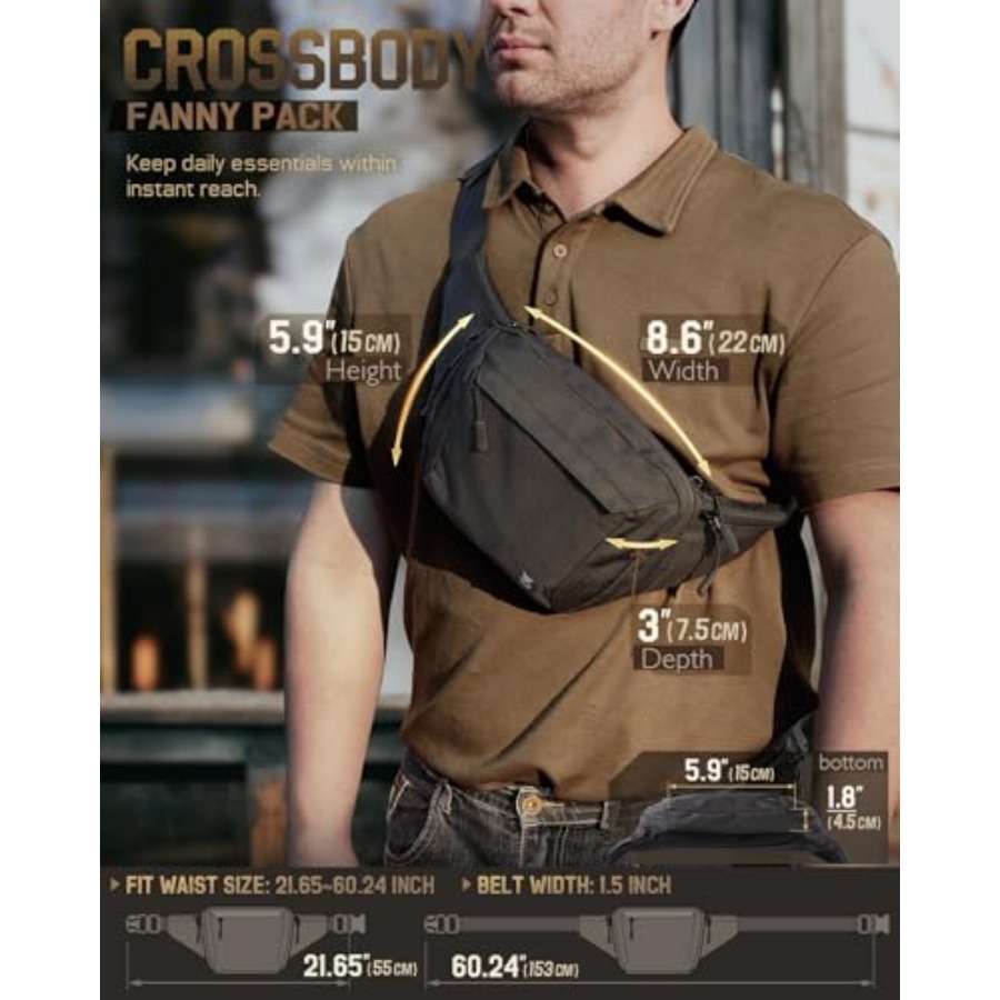 Tactical Concealed Carry Fanny - مراجعة Edc Carry Fanny Pack وسعره
