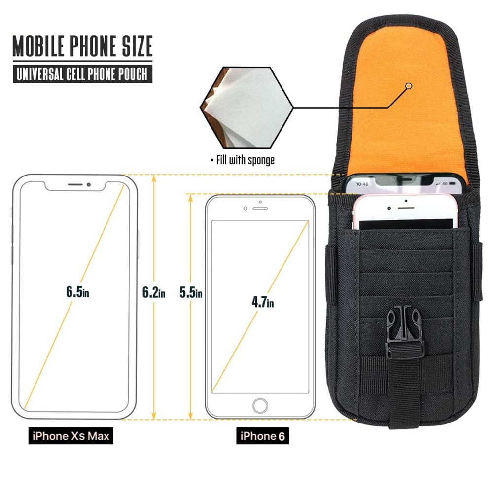 Tactical Phone Pouch Molle,Sma - مراجعة Edc Carry Belt وسعره