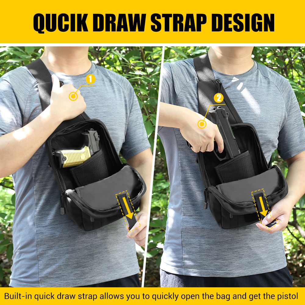 Tactical Pistol Gun Bag Concea - مراجعة Edc Concealed Carry Holster وسعره