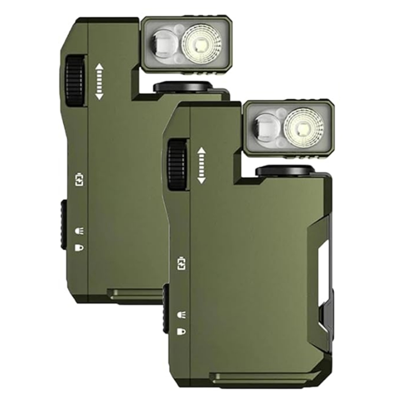 AT51-2Pcs EDC Flashlight With  - مراجعة Edc Carry Flashlight وسعره