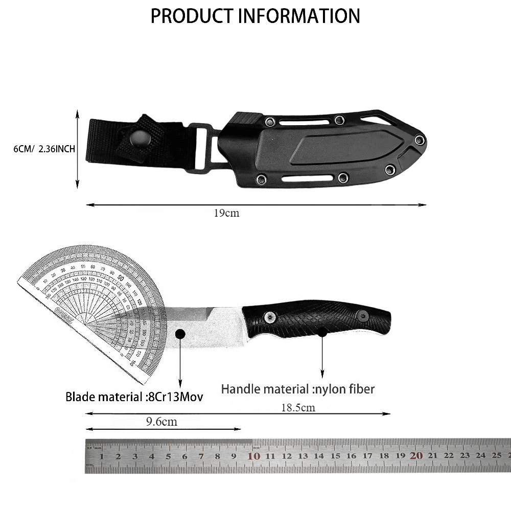 KS 1083 Black Small Straight K - مراجعة Edc Carry Fixed Blade Knife وسعره