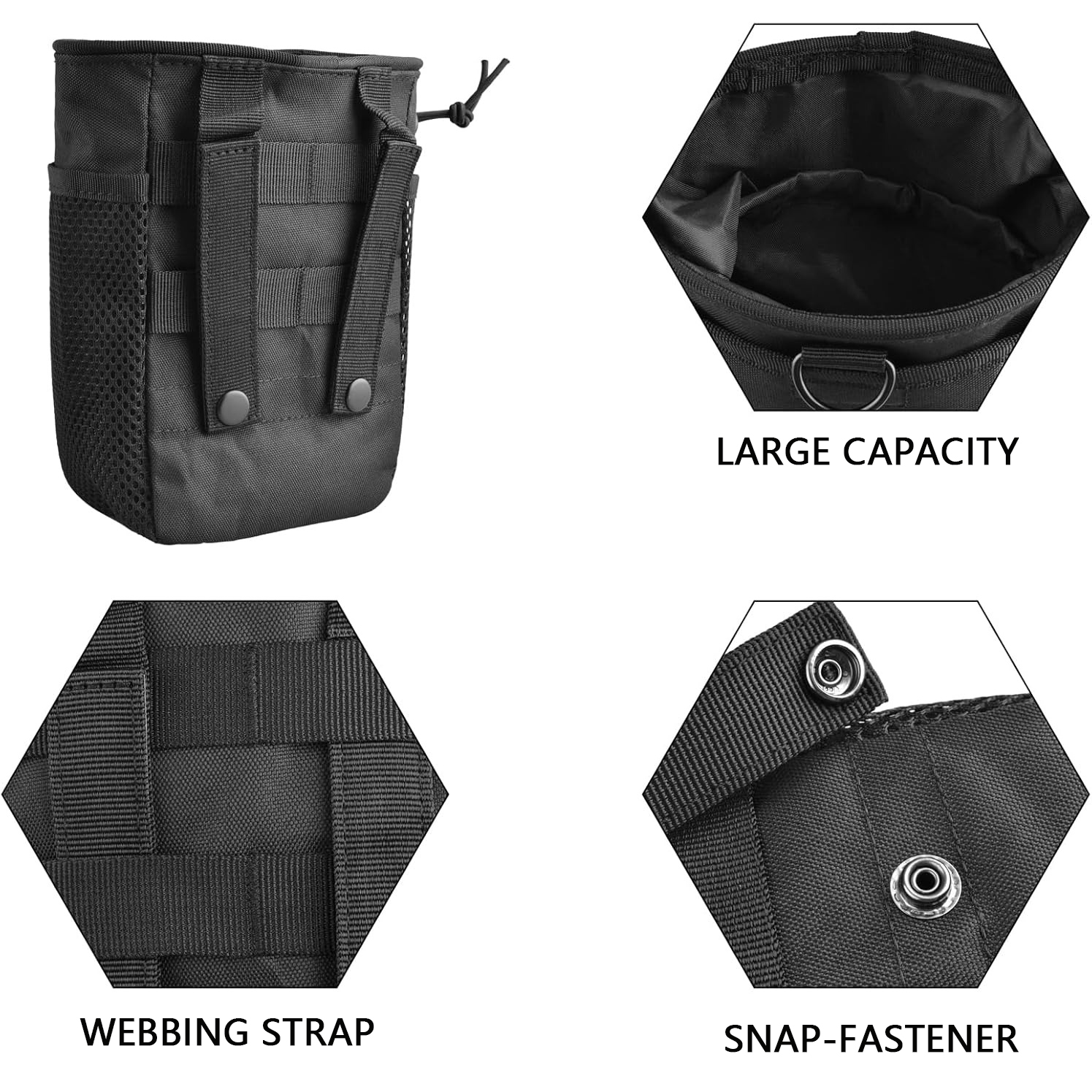 CZHIYAO Durable Molle Dump Pou - مراجعة Edc Carry Pocket Pouch وسعره