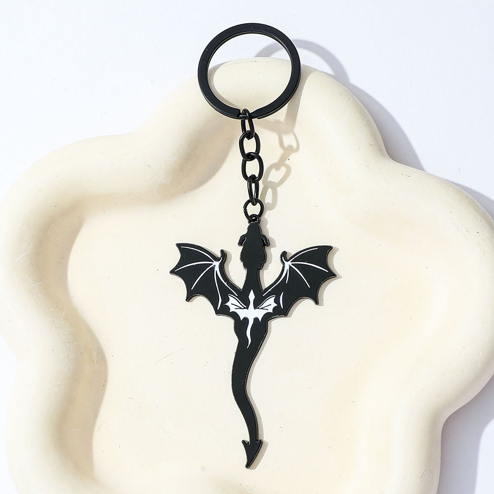 Fourth Wing Black Dragon Keych - مراجعة Carabiner Keychain وسعره