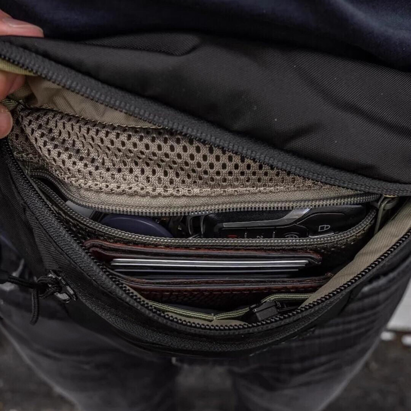 Mens Belt Bag with Adjustable  - مراجعة Edc Carry Fanny Pack وسعره
