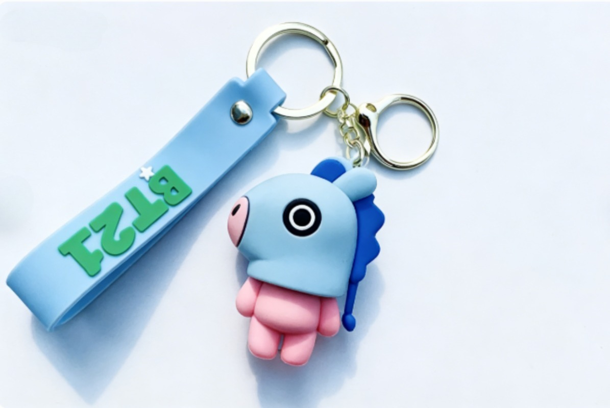 New BT21 Koya RJ Shooky Cooky  - مراجعة Carabiner Keychain وسعره