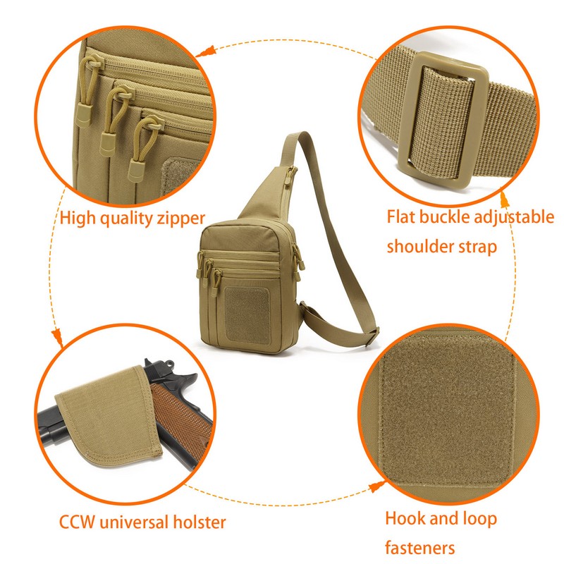 EDC 1000D Tactical Chest Bag P - مراجعة Edc Concealed Carry Holster وسعره