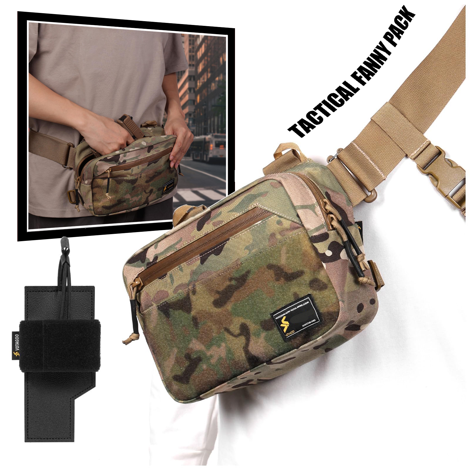 Tactical Fanny Pack, Concealed - مراجعة Edc Carry Fanny Pack وسعره