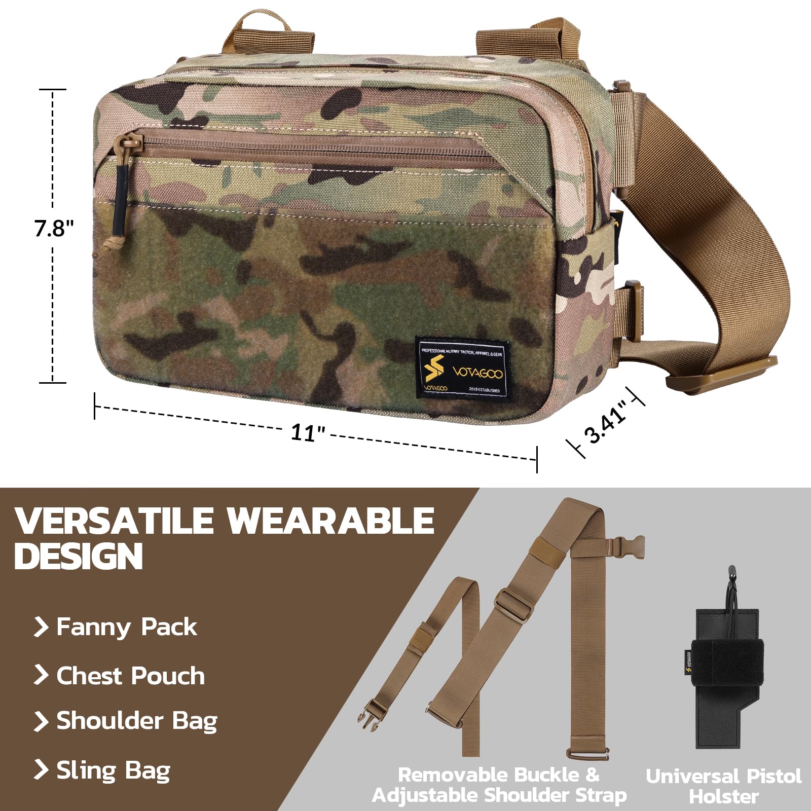 Tactical Fanny Pack, Concealed - مراجعة Edc Carry Fanny Pack وسعره