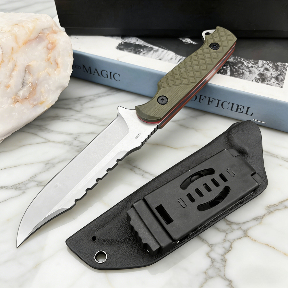 Multi-purpose Full Tang Fixed  - مراجعة Edc Carry Fixed Blade Knife وسعره