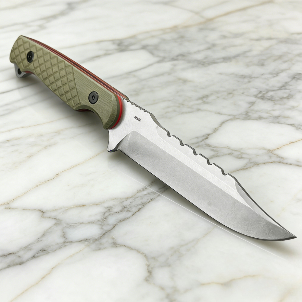 Multi-purpose Full Tang Fixed  - مراجعة Edc Carry Fixed Blade Knife وسعره