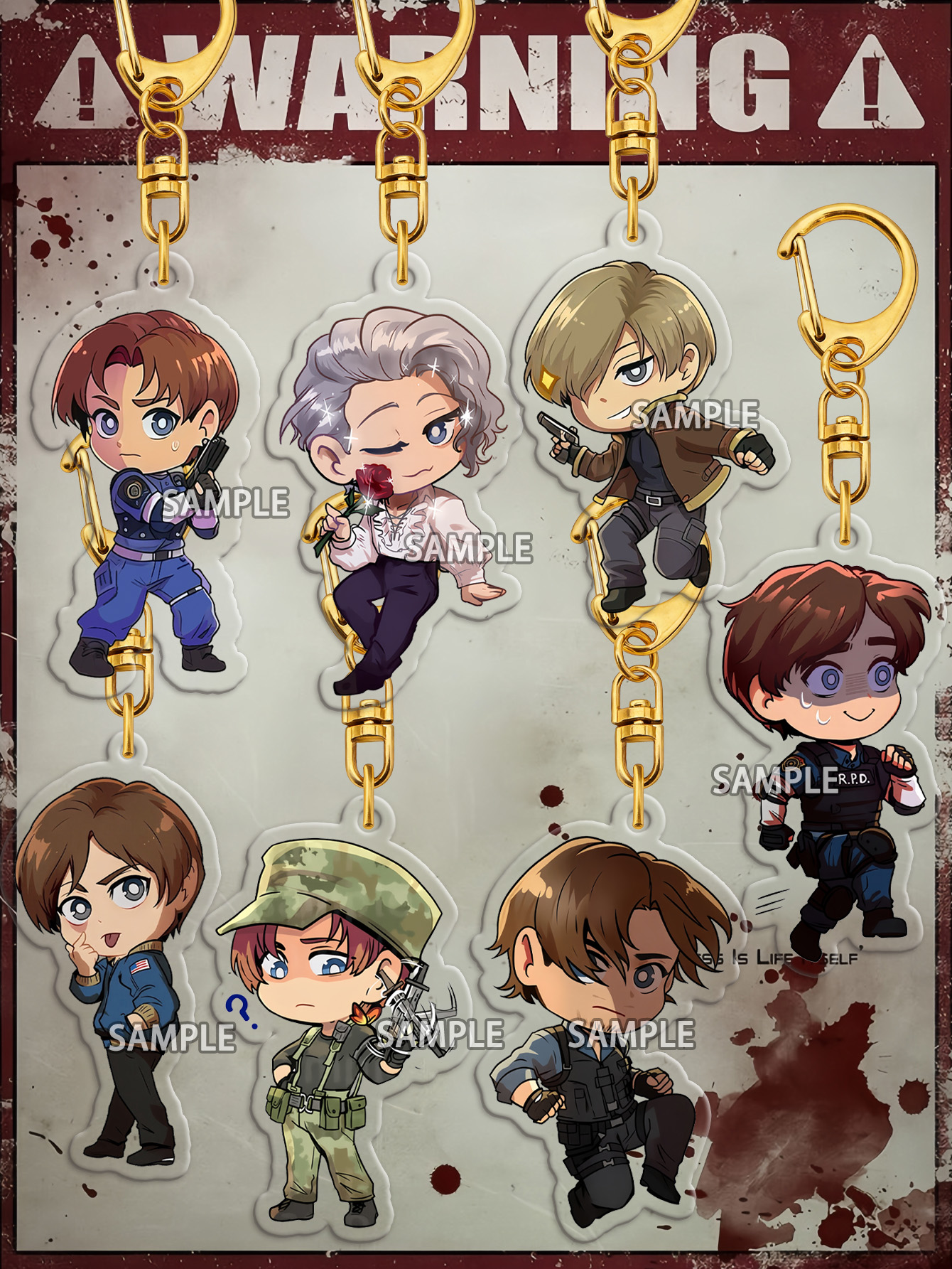 Leon Keychain，Biohazard 4 Keyc - مراجعة Carabiner Keychain وسعره
