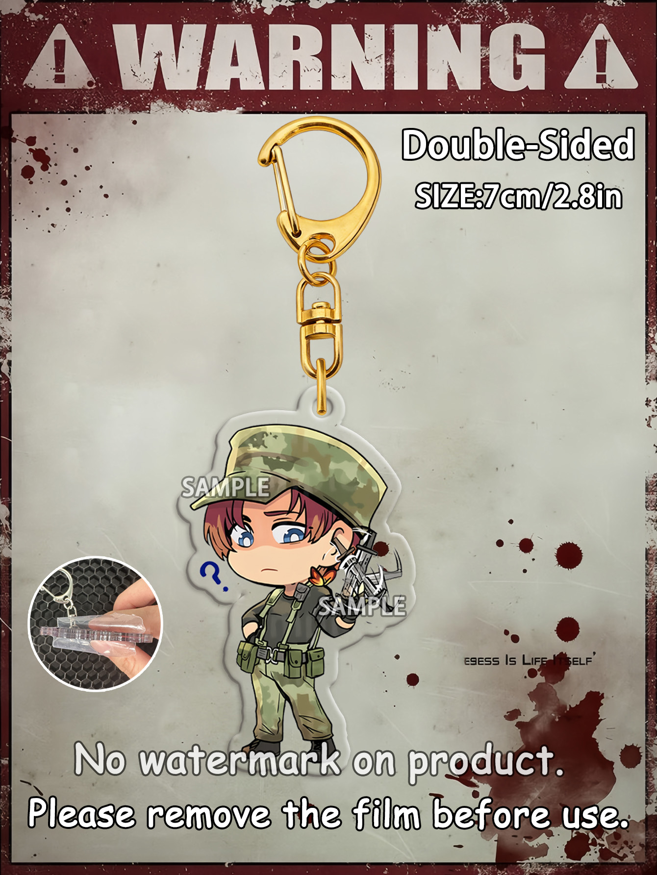 Leon Keychain，Biohazard 4 Keyc - مراجعة Carabiner Keychain وسعره