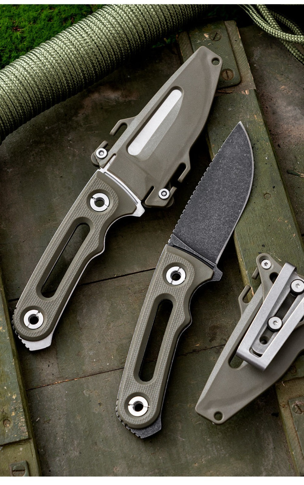 FX Portable Fixed Blade Knife  - مراجعة Edc Carry Fixed Blade Knife وسعره