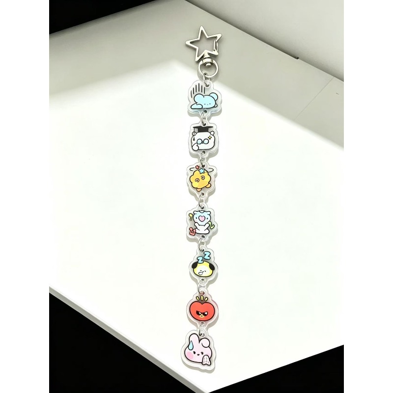 BT21 Cooky RJ Mang Chimmy Tata - مراجعة Carabiner Keychain وسعره