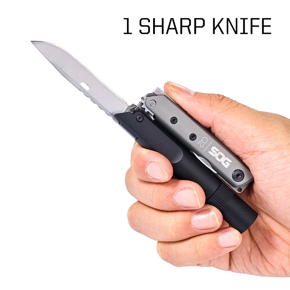 SOG BATON Q2 4 in 1 Multi-Tool - مراجعة Edc Carry Flashlight وسعره