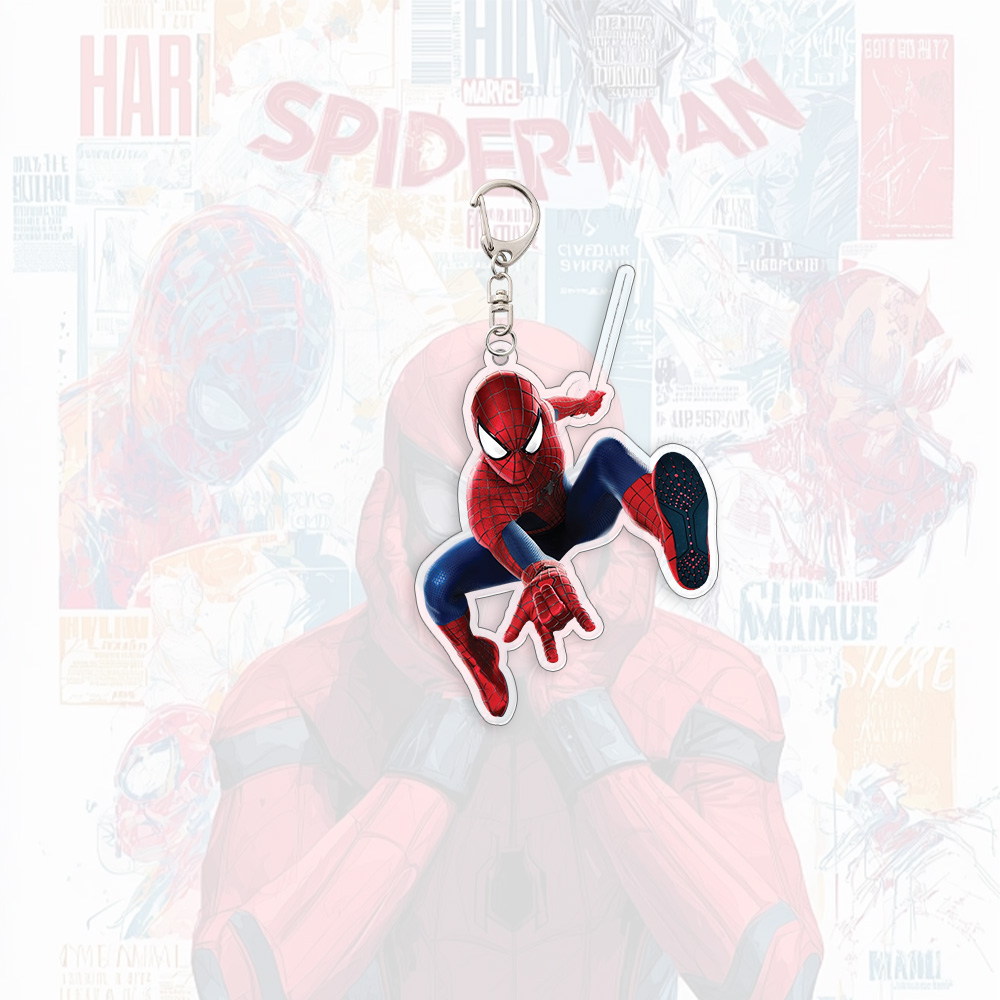 Spider Man Acrylic Keychain An - مراجعة Carabiner Keychain وسعره