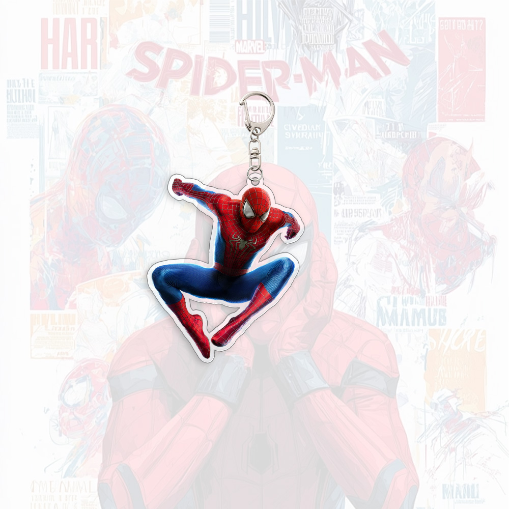 Spider Man Acrylic Keychain An - مراجعة Carabiner Keychain وسعره
