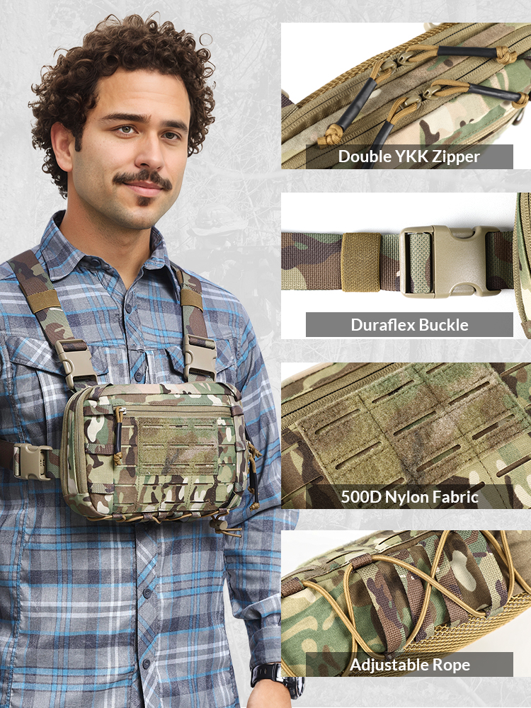 VOTAGOO 2L Tactical Chest Bag  - مراجعة Edc Carry Belt وسعره