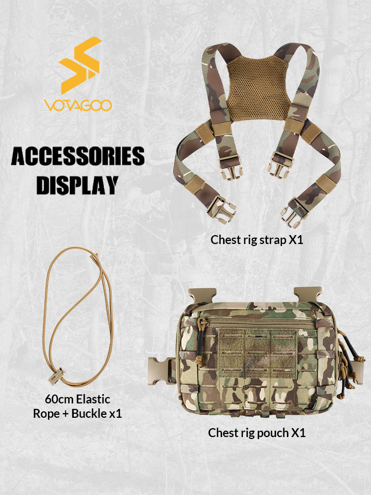 VOTAGOO 2L Tactical Chest Bag  - مراجعة Edc Carry Belt وسعره