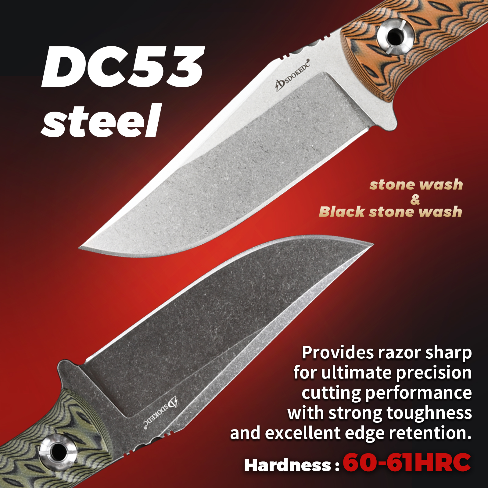 SDOKEDC Portable EDC Carry Cut - مراجعة Edc Carry Fixed Blade Knife وسعره